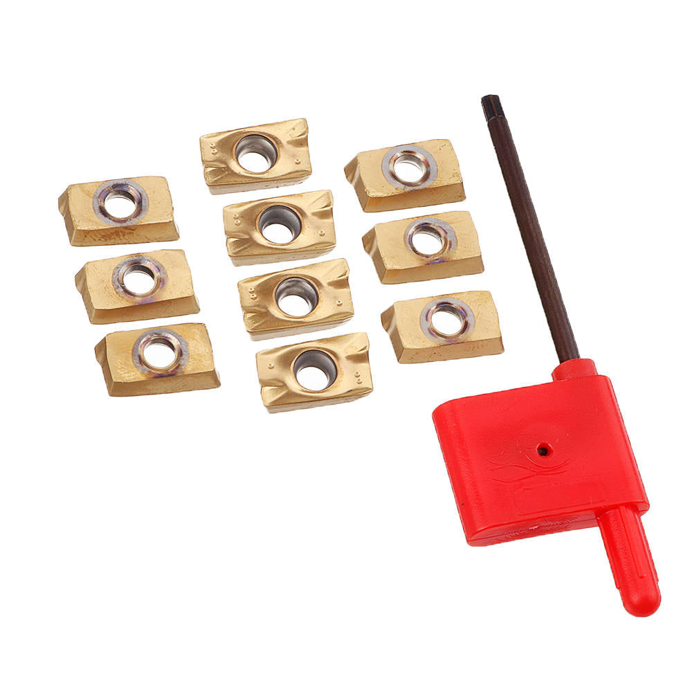 Face Milling Cutter with MT2-FMB22 Shank and 10pcs APMT1604 Carbide Inserts