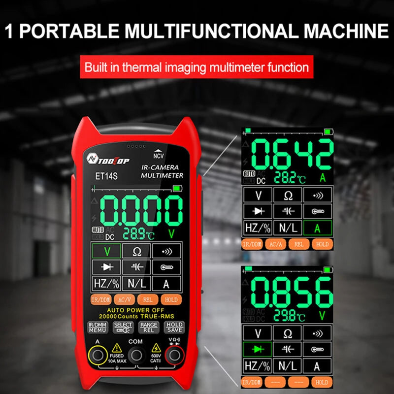 GreenZech Fusion-14 Pro | 240x240 HD Thermal Imaging Multimeter | Professional 2-in-1 Diagnostic Workstation