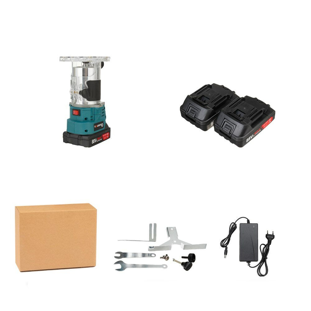 850W 30000rpm Wood Electric Hand Trimmer Woodworking Engraving Slotting Trimming Hand Carving Machine Wood Router With Battery