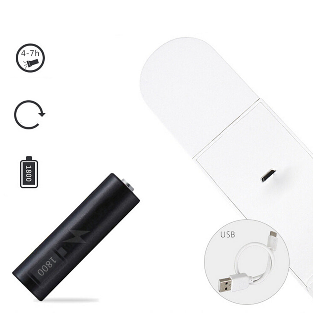 1W 2Modes USB Rechargeable Magnetic Base LED Battery PIR Motion Sensor Night Light