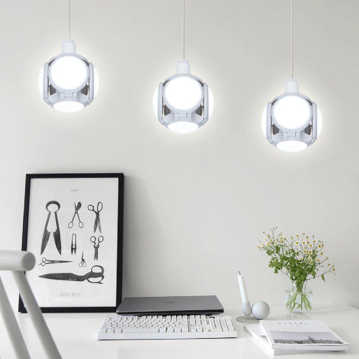 AC85-265V E27 30W 5730 SMD Five-leaves Foldable Football Shape  120 LED Light Bulb for Home Indoor Use