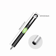 Mini Portable Pen Type Level With Hexagonal Drill Bit Screwdriver Ruler