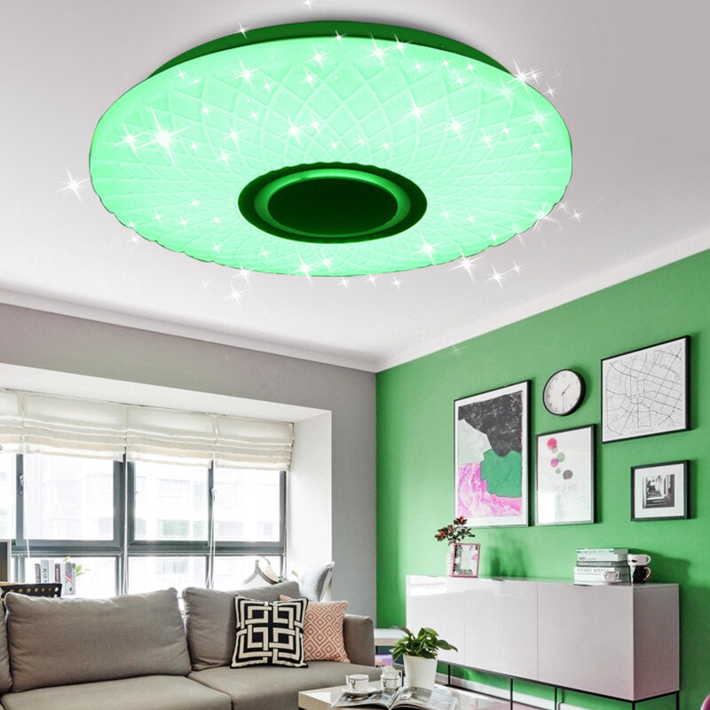 112LED Modern Dimmable Full Color RGB LED WIFI Ceiling Light with APP Remote Control