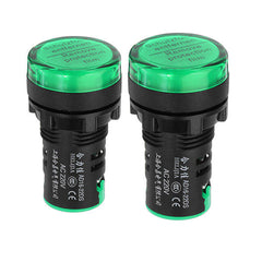 AC220V 22mm Indicator Lamp Signal Light Lamp LED Power Indicator Green