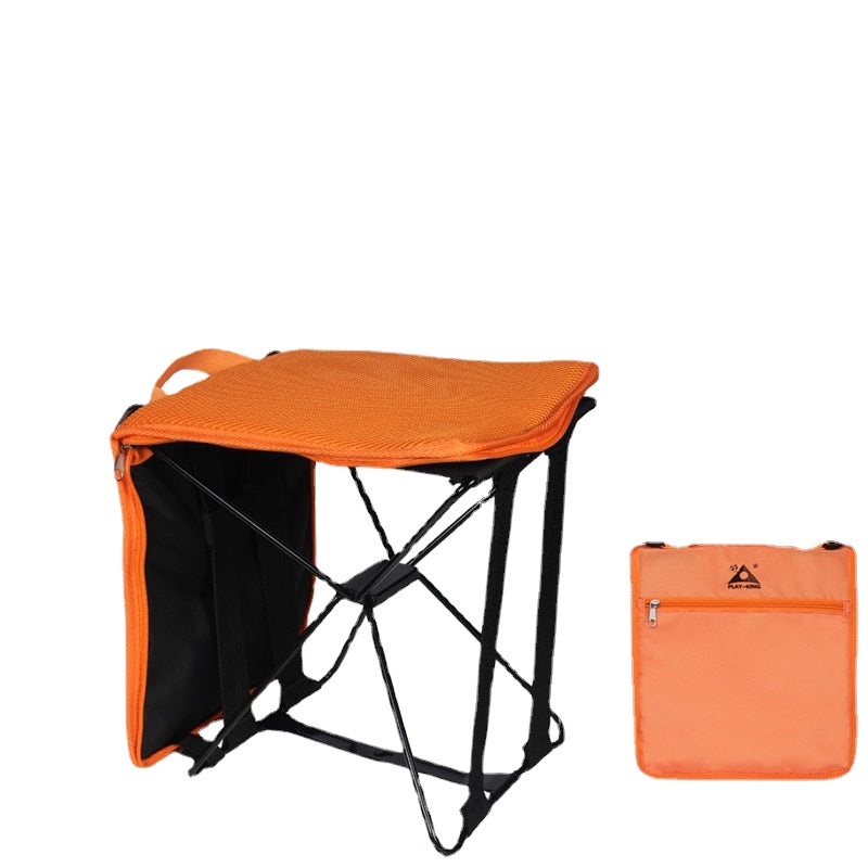 Portable foldable camping chair with bag for trekking picnic Beach Seat Fishing Tools Chair