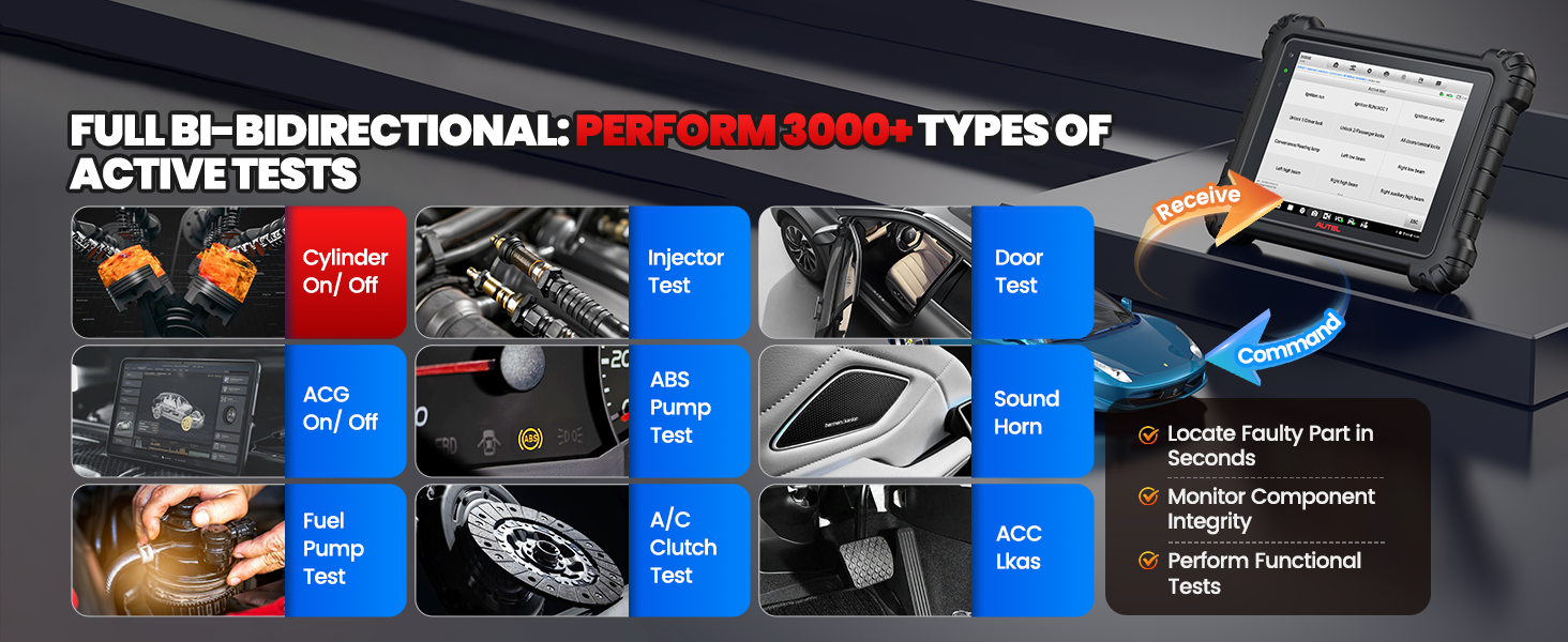Car Diagnostic Scanner, ECU Programming, 3000+ Active Tests, 40+ Reset Services, OEM Diagnostics, CAN FD & DoIP