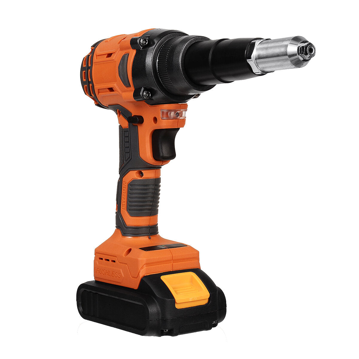 21V Electric Rivet Cordless Rivet Nut Drill Insert Nut Pull Riveting Tool 2.4-4.8mm With LED Light