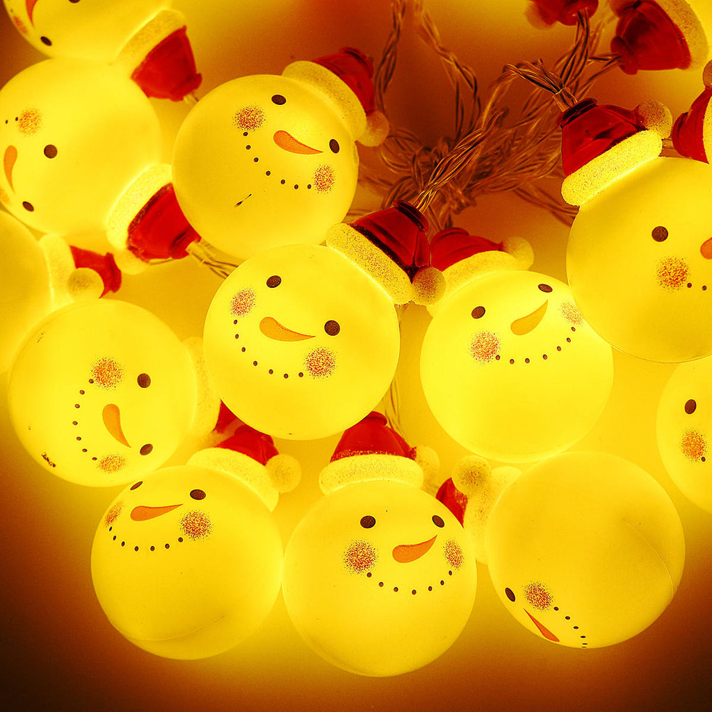 Battery Operated 1.5M 3M Christmas Snow Man LED Fairy String Light  Christmas Holiday Decor