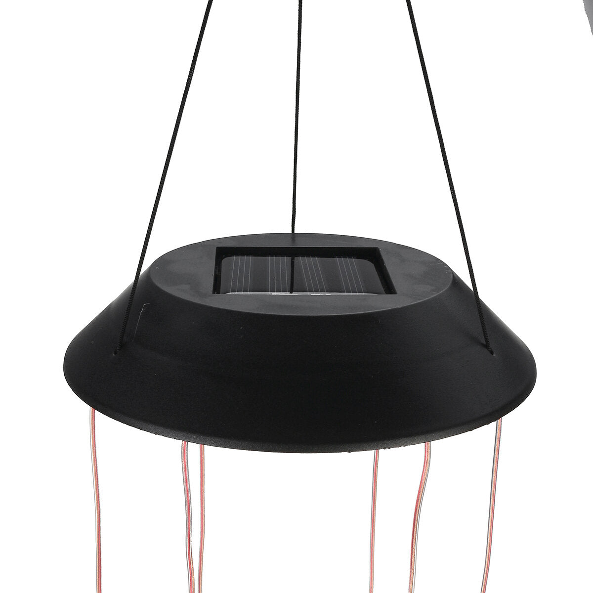 Color Changing LED Solar Power Lamp Hummingbird Wind Chime Light Hanging Decor