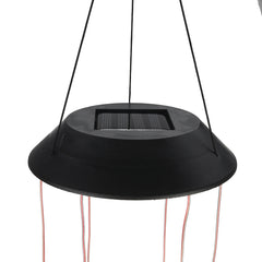Color Changing LED Solar Power Lamp Hummingbird Wind Chime Light Hanging Decor