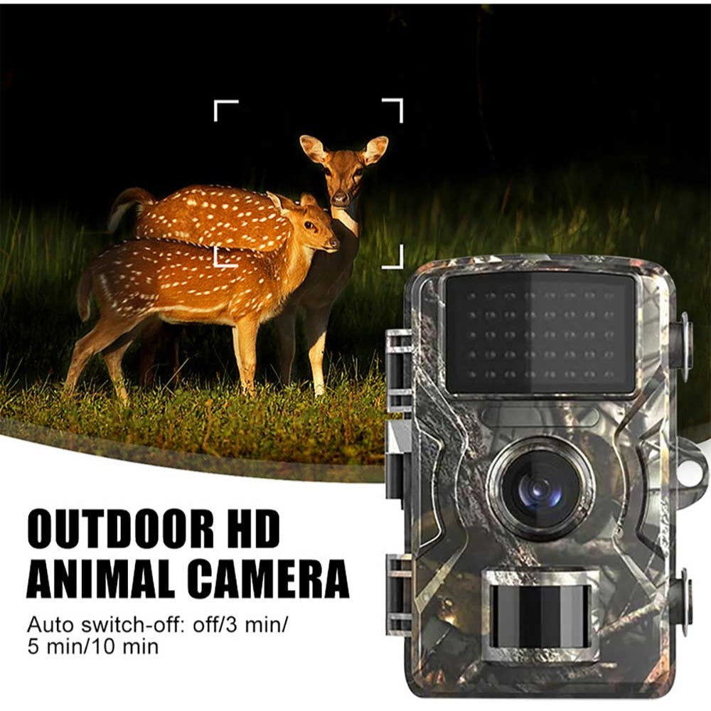 1080P Waterproof Outdoor Hunting Camera with Night Vision, Infrared Motion Sensor for Wildlife Monitoring