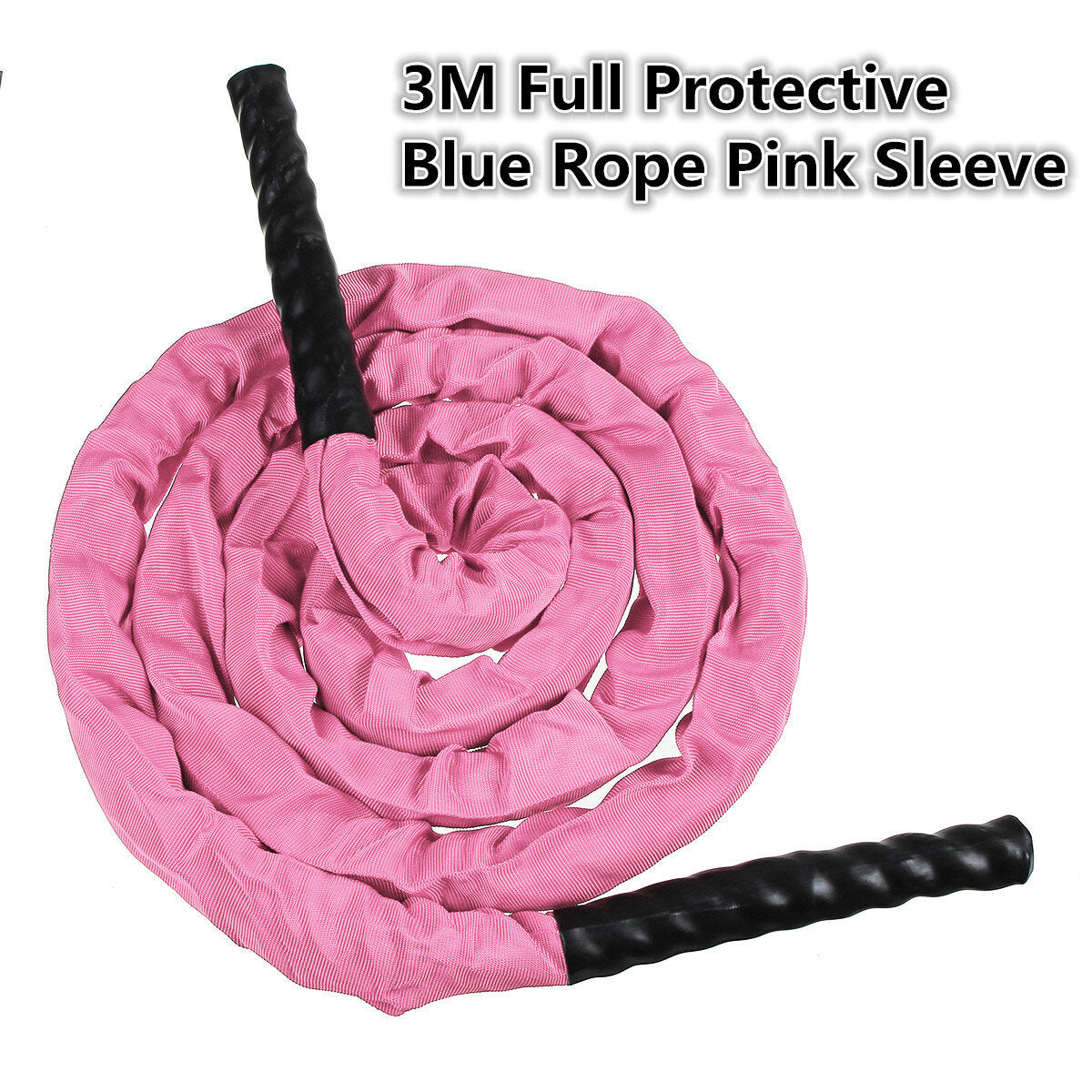 3-Colors 25mm Dia. Fitness Heavy Jump Rope 300CM Weighted Battle Skipping Ropes Power Improve Muscle Strength Training Rope
