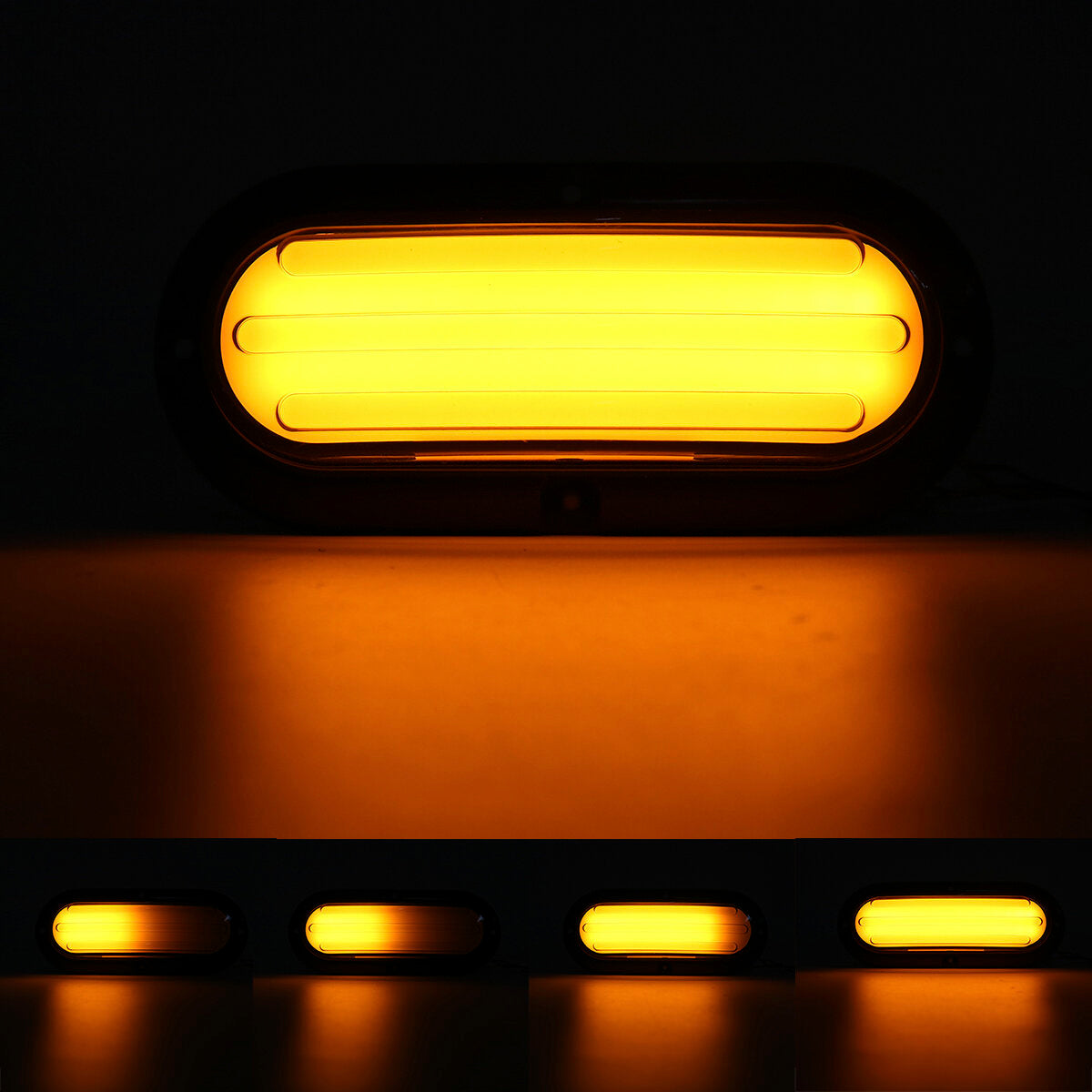 2Pcs 10-30V 74 LED Trailer Truck RV Brake Tail Light Turn Signal Strobe Lamp