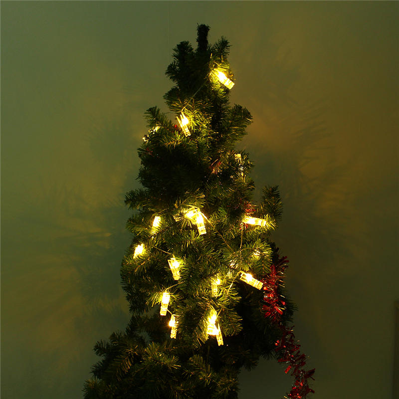 3M 20LED Holder Clip Fairy Sliver Wire String Light Battery Christmas Party Holiday Decor