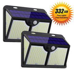 188/333 LED Solar Power Street Light PIR Motion Sensor Wall Lamp Outdoor Garden Path Yard Lighting