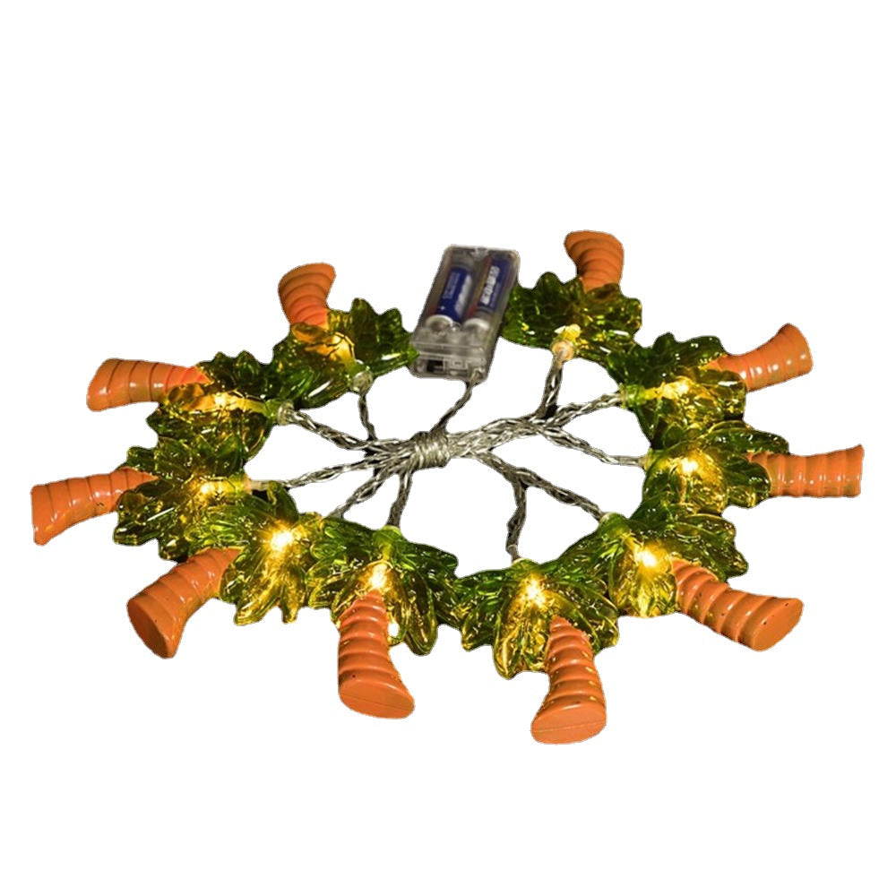 Battery Powered Warm White 1.2M 10LED Coconut Palm Tree Fairy String Light for Holiday Home Decor