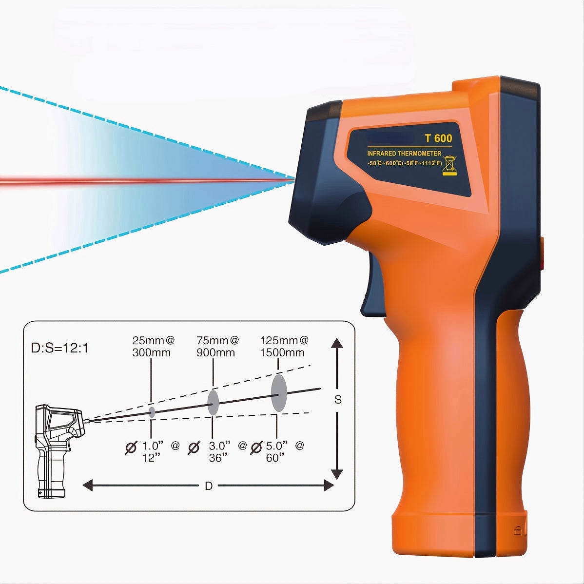 Industrial Multifunctional Hand -holding Infrared Temperature Test For Food