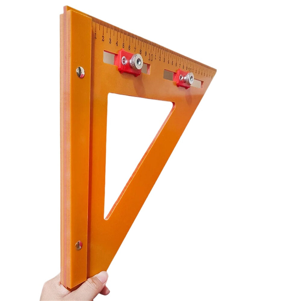 2-in-1 Drilling & Marking Angle Ruler - Precision Tool for Woodworking, Durable Bakelite, Versatile for Cabinet Installation