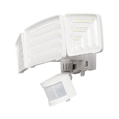 20W Motion Sensor Three-Head Solar Light 3 Working Modes 2000LM 21m Sensing Range Waterproof IP65