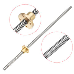 400mm T10 Lead Screw with Brass Nut