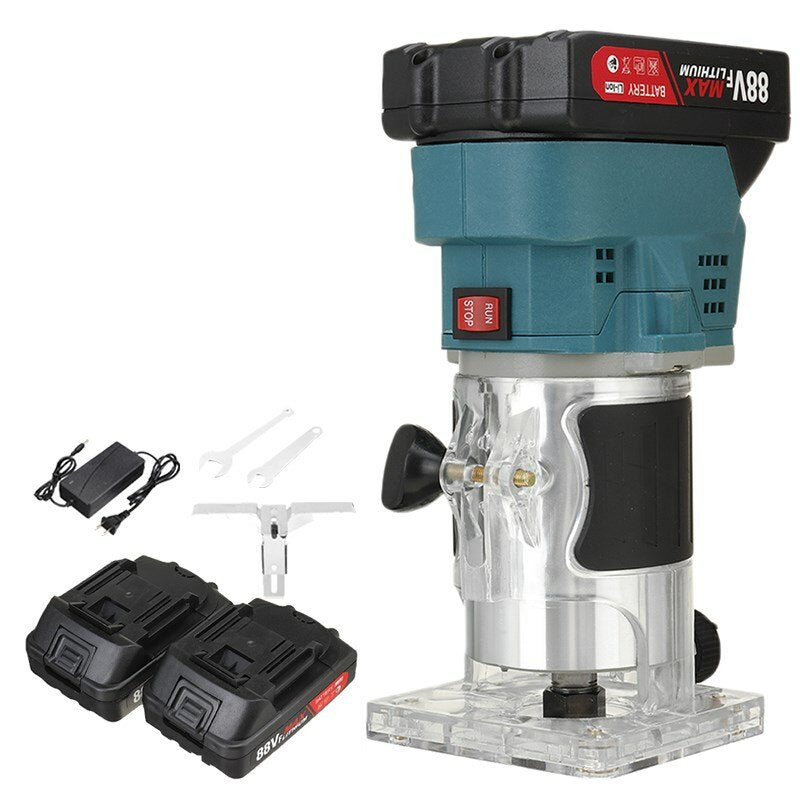 850W 30000rpm Wood Electric Hand Trimmer Woodworking Engraving Slotting Trimming Hand Carving Machine Wood Router With Battery