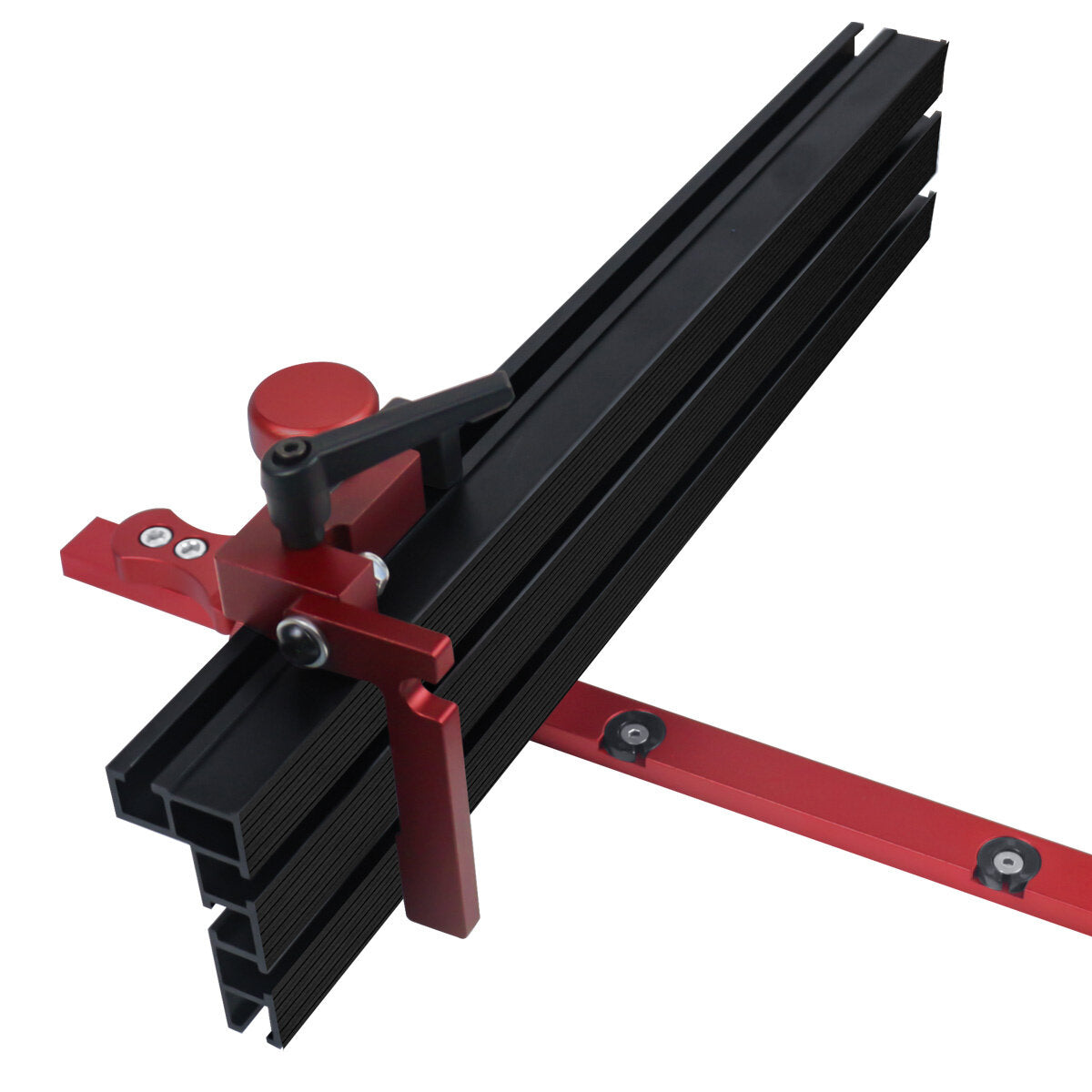 Precision Adjustable Miter Gauge with T-Track Connector for Woodworking - 0-60° Angle Range, CNC Processed, Ergonomic Design