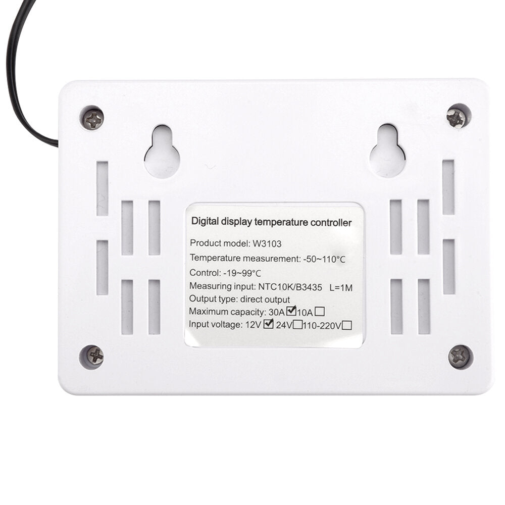 Digital Thermostat High Power 30A Automatic Adjustable Temperature Controller Switch 12V24V220V