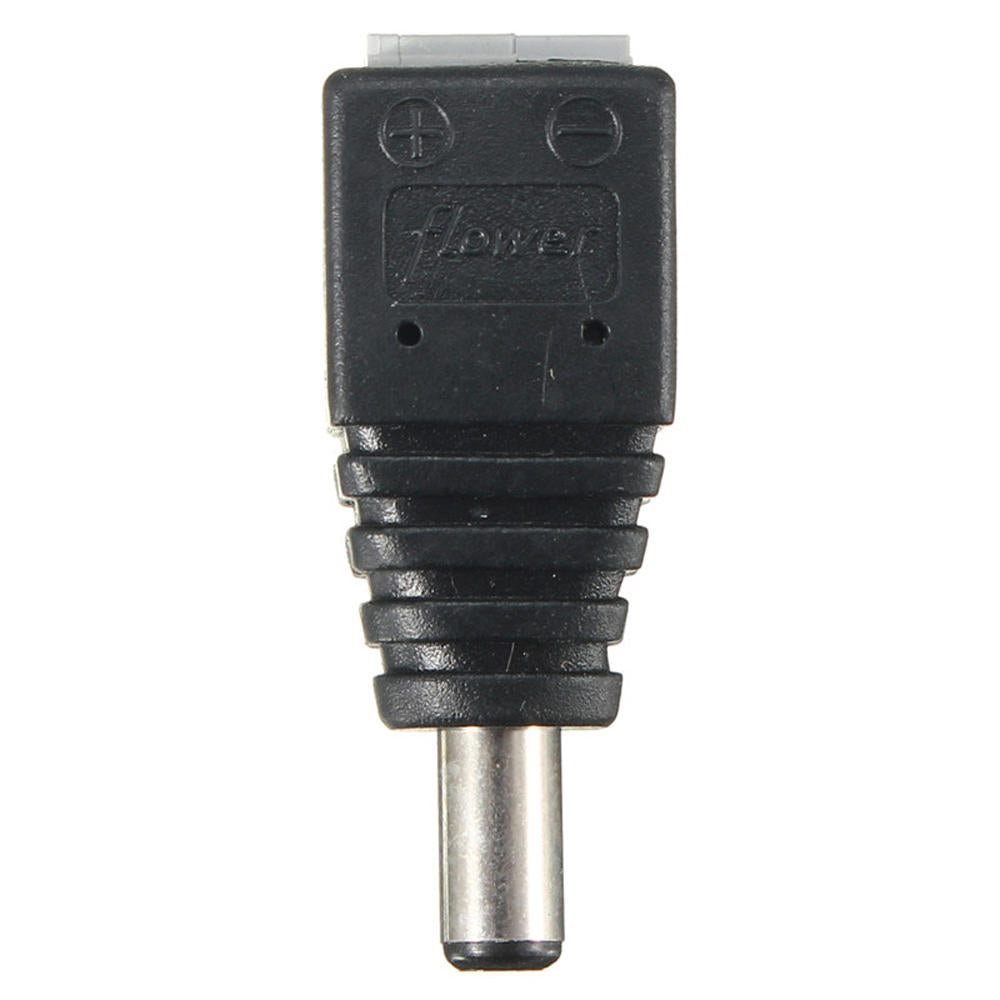 20PCS DC Power Male 5.5*2.1mm Connector Adapter Plug Cable Pressed for LED Strips 12V