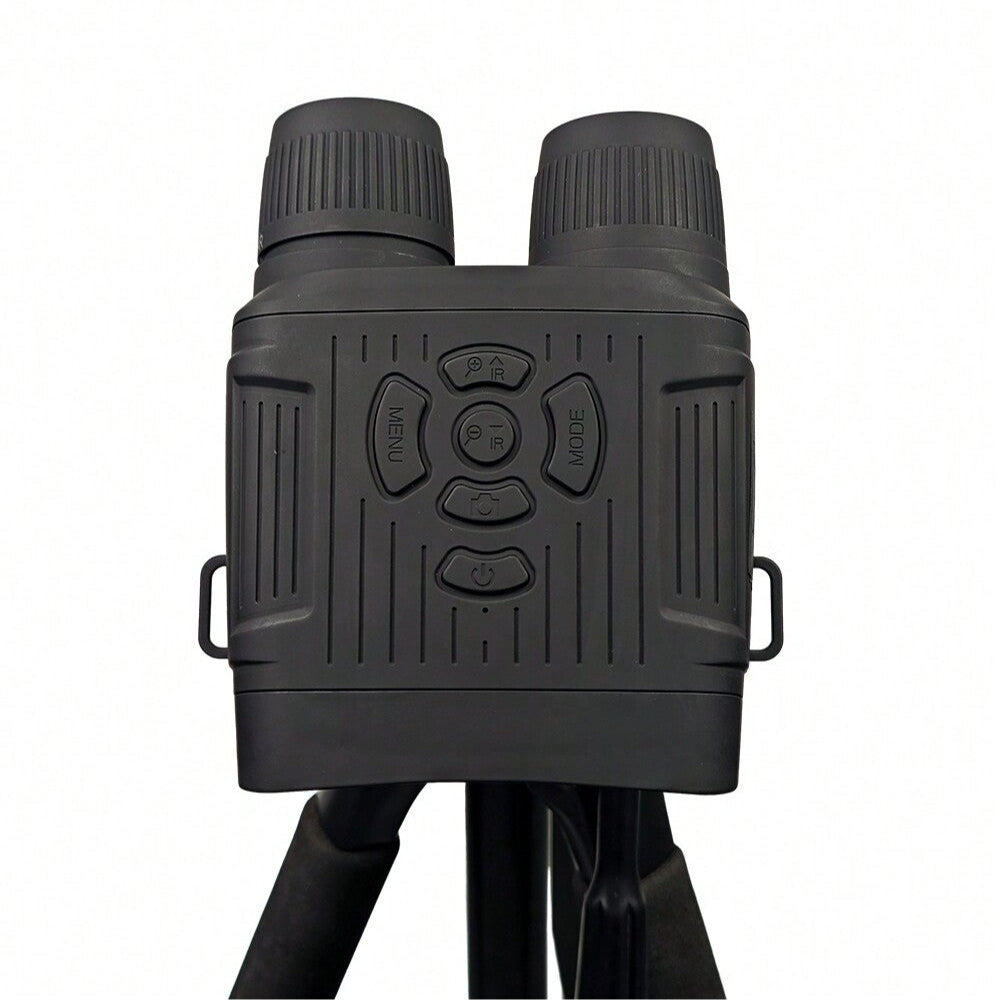 Adjustable Dual Camera 2.7K Video Recorder, 8MP, 10X Digital Zoom, Rechargeable Battery, 3" TFT LCD, Micro SD Support