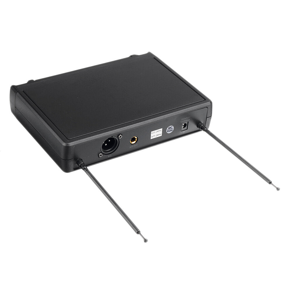 Wireless Microphone System LCD Display Professional Home KTV Set