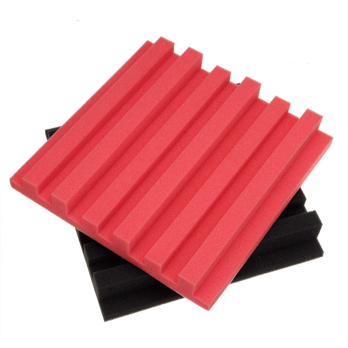 6Pcs Acoustic Wall Panel Tiles Studio Sound Proofing Insulation Foam Pads