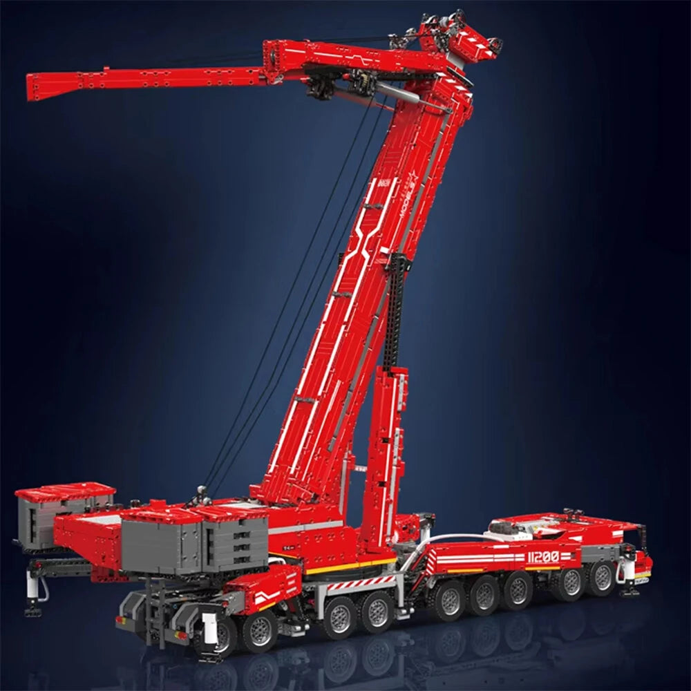 Technical Truck Building Block Remote Control Liebherred LTM 11200 Crane Model Kids Christmas Car Toys