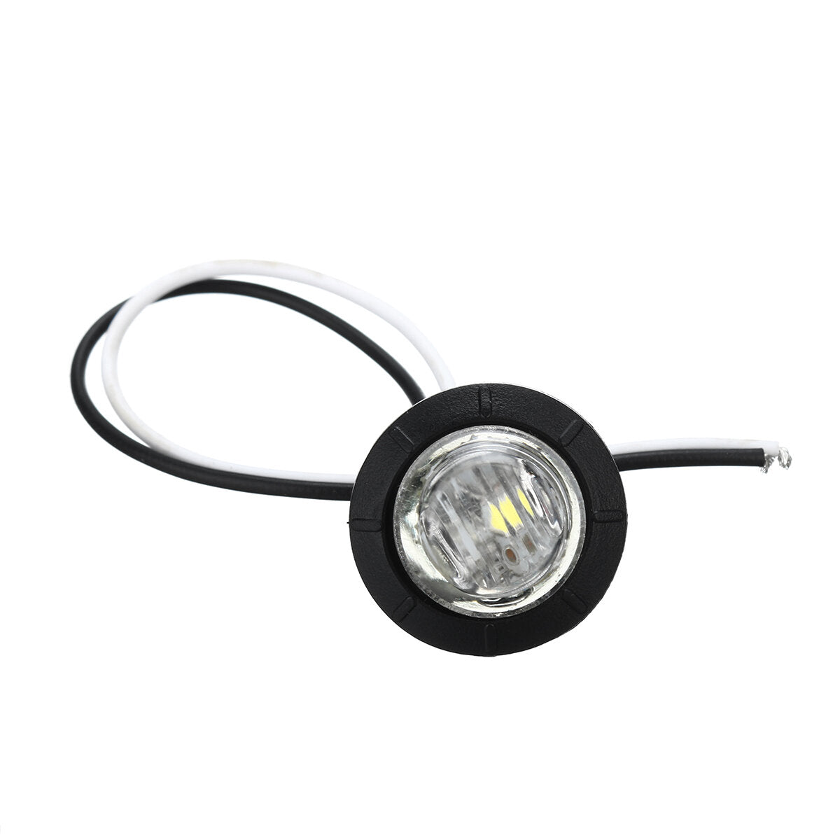 5pcs 24V Round LED Side Marker Light Indicator Lamp Truck Trailer Caravan Van