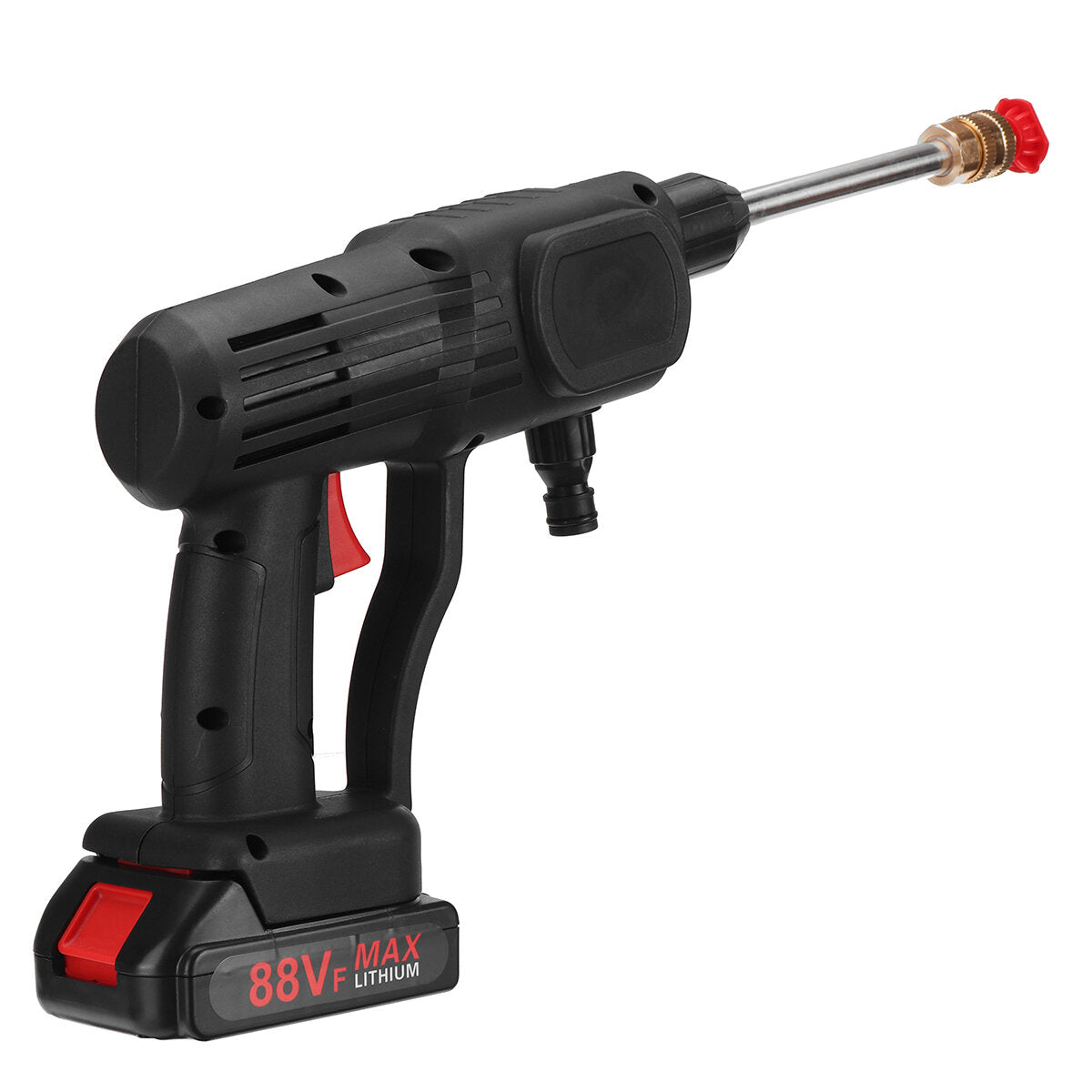 1500W 60Bar High Pressure Cordless Car Washer Spray Guns Water Cleaner 88VF Battery