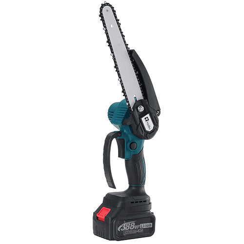 388VF 8 Inch Cordless Electric Chain Saw One-Hand Wood Cutter Pruning Saw Power Tools