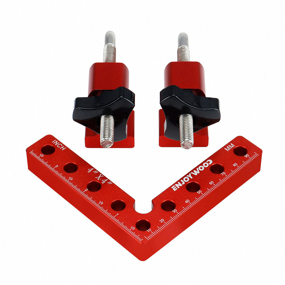 6PCS Right Angle Positioning Clamp Set - Precision 90 Degree Woodworking Clamps for Efficient Projects