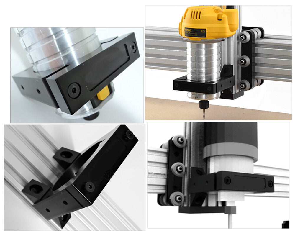 52/65/71/80mm Diameter Router Spindle Mount for CNC Router Machine Aluminum Extrusions Accessories