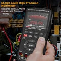 Handheld Oscilloscope Multimeter 3-In-1 Dual Channel 50MHz 280MSa/s 66000 Counts Signal Generator IPS Display