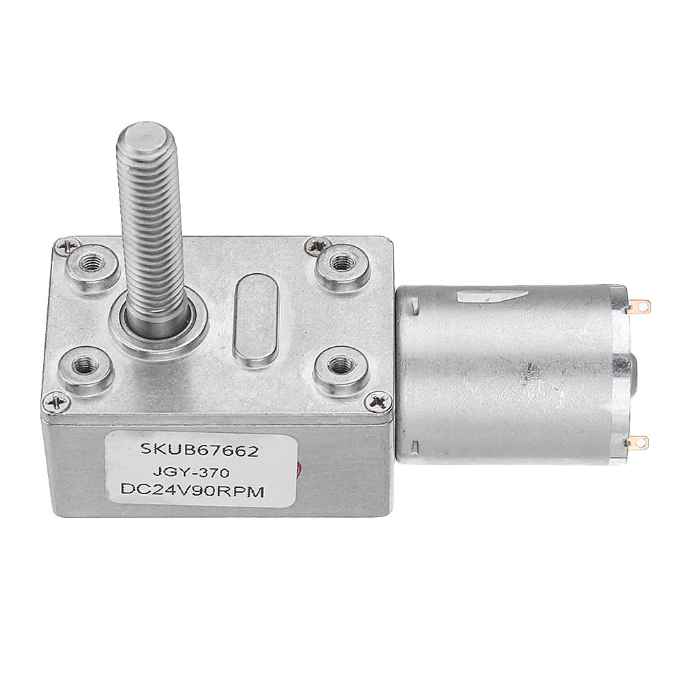 DC 24V Self-locking Worm Gear Motor 10/30/90/150RPM Gear Turbine Reduction Motor