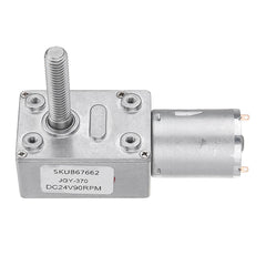 DC 24V Self-locking Worm Gear Motor 10/30/90/150RPM Gear Turbine Reduction Motor