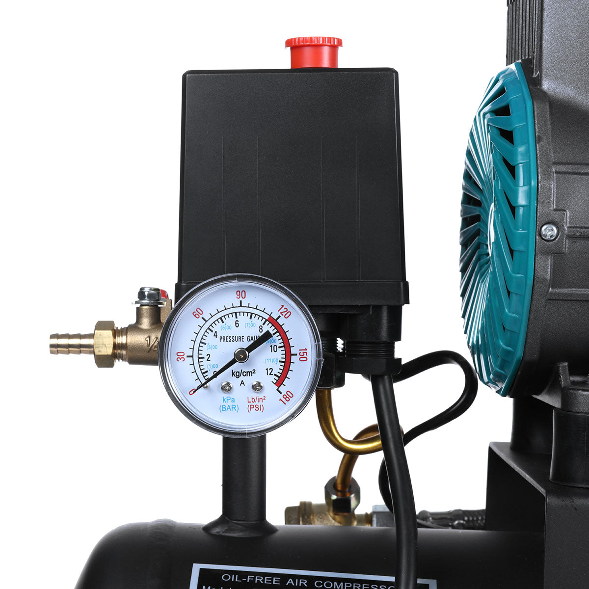1200H-24 air compressor, oil-free, quiet, low-frequency 230V, 50HZ, 24L, 150W, custom model, high efficiency and low noise