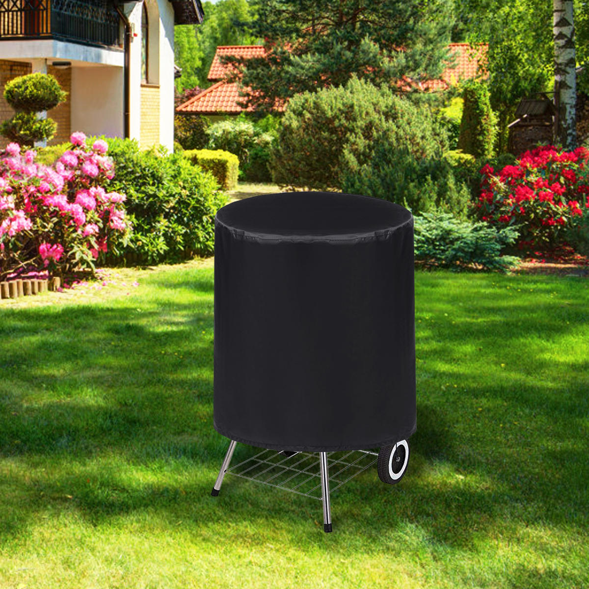 210D Oxford BBQ Stove Cover Waterproof Dustproof Barbecue Grill Protector