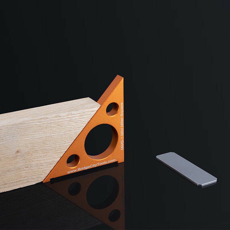 Mini Miter Square - Pocket-Sized Precision Tool for Perfect Right Angles, Adjustable Magnetic Base, Durable Aluminum Alloy