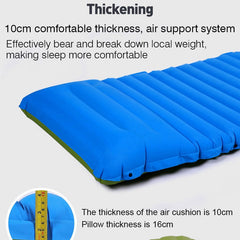 Ultralight Self-inflating Air Mattress Widen Sleeping Pad Splicing Inflatable Bed Beach Picnic Mat Camping Tent Air Cushion