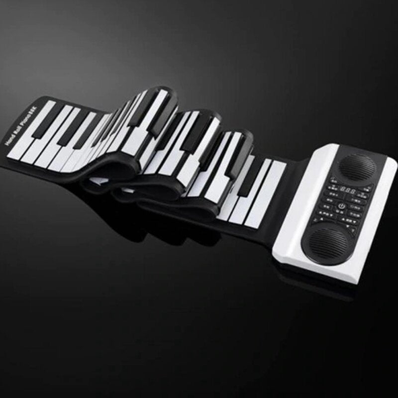 61/88 Key Hand Roll Up Electronic Keyboard Piano with APP-assisted Teaching Function