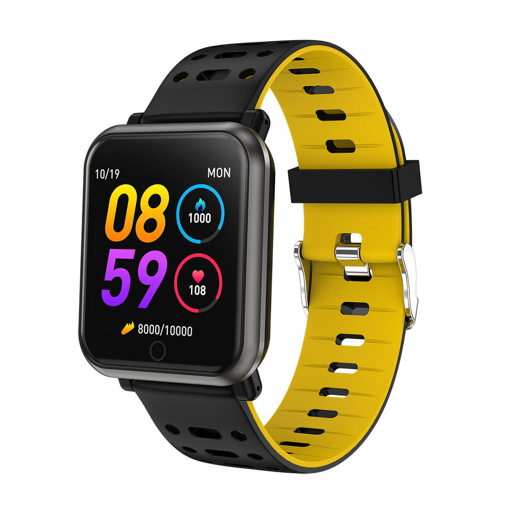 HD Display Color Screen Wristband Blood Pressure and Oxygen Monitor Bright Adjust Smart Watch