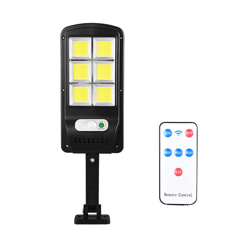 LED Solar Power Street Light PIR Motion Sensor Wall Lamp w/Remote Waterproof