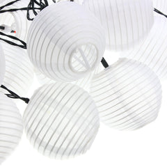 Solar Powered 30LED Fairy String Light White Shell Lantern Xmas Wedding Garden Lamp