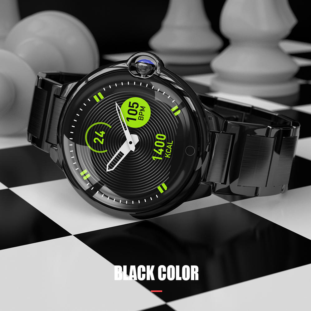Sapphire Glass Screen Ultra-thin Body Heart Rate Sleep WhatsApp Reminder 45Days Standby Smart Watch