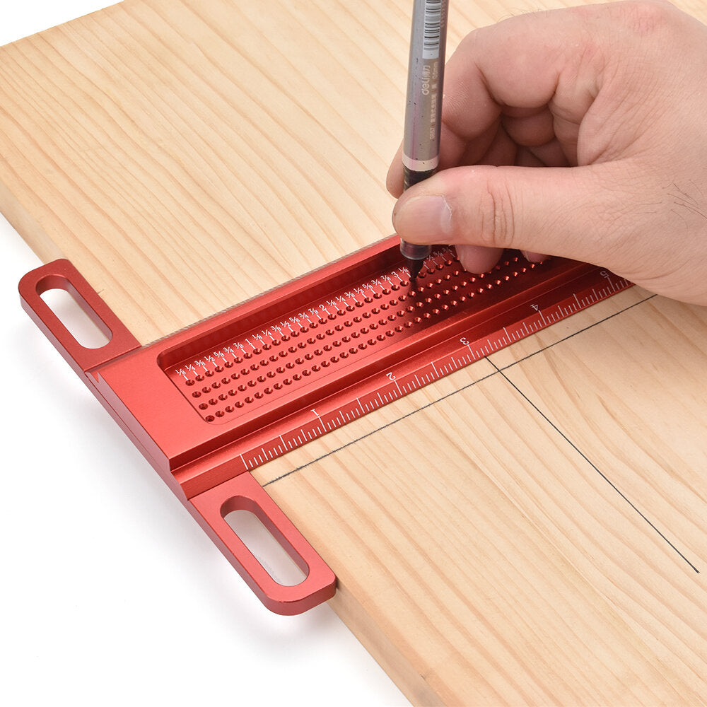 Aluminum Alloy T-Square Marking Ruler - 16"/20" for Accurate Scribing & Hole Positioning, Lightweight & Durable Tool